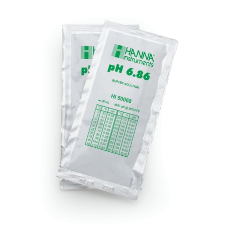 Soluții - pH 6.86 @ 25°C Plic tampon de calibrare tehnică, (25 x 20mL)