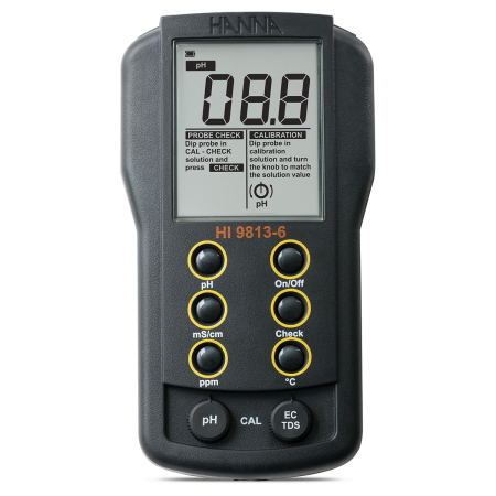 Multiparameter - Multiparametru clasic pH/EC/TDS cu electrod HI1285-51, interval: pH 0.0 la 14.0 pH EC 0.00 la 4.00 mS/cm TDS 0 la 1999 ppm (mg/L)