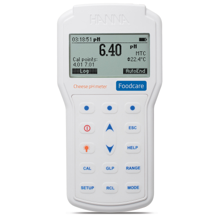Industrii - pH-metru profesional si portabil pentru cascaval, branza, telemea