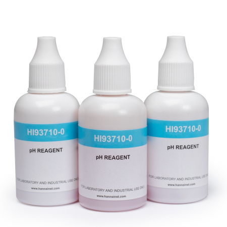 HI83305 Reagents - Reactiv pH, Domeniu 6.5 la 8.5 pH, Metoda rosu fenol, 300 de teste