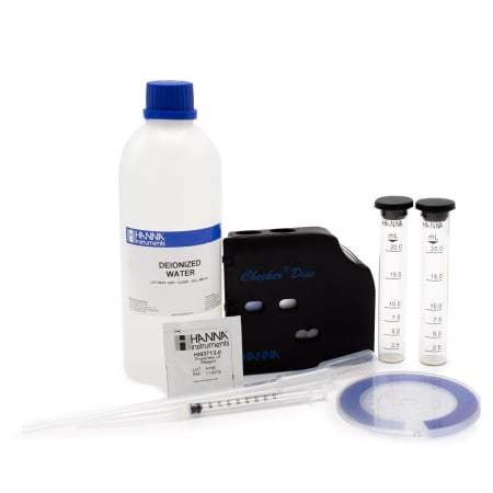 Drinking Water - Fosfat (ca ortofosfat, PO43-), Interval: (0,00-1,00 mg/L) (0,0-5,0 mg/L) (0-50 mg/L) Metodă: CheckerDisc, 100 de teste
