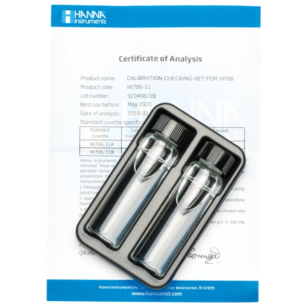 Standarde Cal Check - Set de verificare a calibrării Checker Fosfor Domeniu Mare (0,0 și 7,5 ppm)