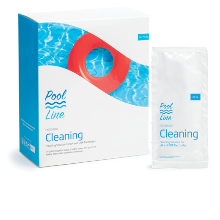 Soluții de curățare - Soluție de curățare electrod pH PoolLine, 25 plicuri x 20 mL