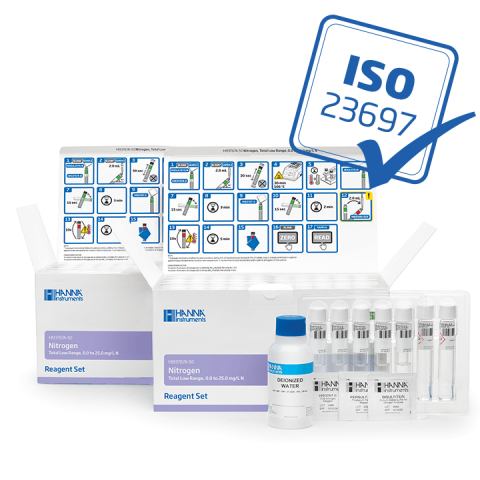 categorii - Azot Total, Reactivi Predozati, Metoda ISO 23697, Domeniu Mic 0.0 la 25.0 mg/L, pentru 50 de teste
