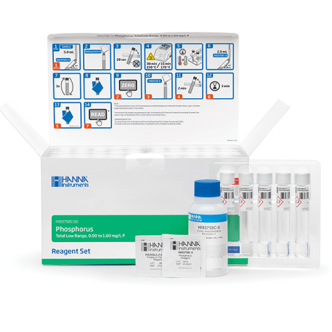 Home Page Tiles - Fosfor Total, Reactivi Predozati, Domeniu Mic 0.00 la 1.60 mg/L - 50 de cuve