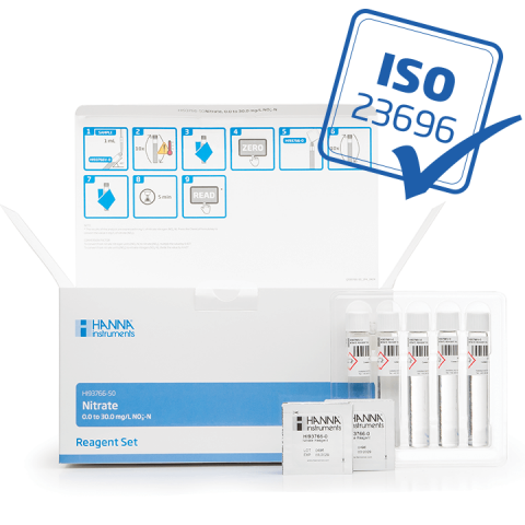 Home Page Tiles - Nitrati, Reactivi Predozati, Domeniu 0.0 la 30.0 mg/L, 50 de teste - HI93766-50