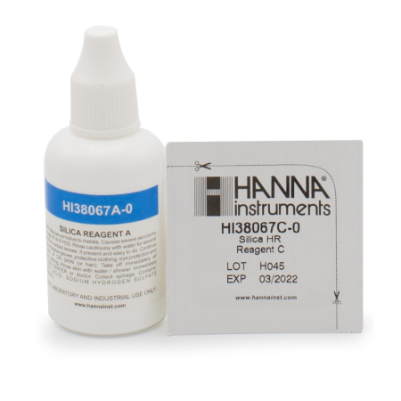 Reactivi pentru teste chimice - Silica HR, metoda Heteropoly Blue, kit de reactivi rezerva pentru 100 de teste (SiO2)