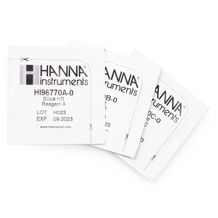 HI83305 Reagents - Reactiv Siliciu / Dioxid de Siliciu, Domeniu Mare 0 la 200 mg/L, 100 de teste