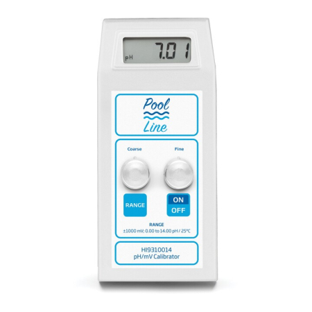 pH-metre - Simulator de precizie pH și mV cu o rezoluție pH de ±0,01 și o rezoluție mV de 1, interval: pH 0,00 până la 14,00 pH, mV -1000 până la 1000