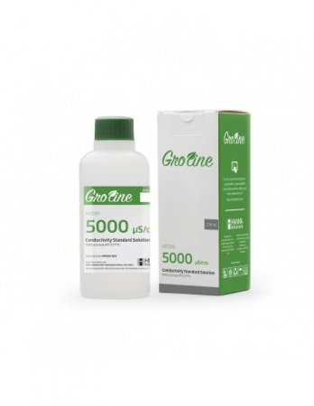 Soluții de calibrare - Soluție de calibrare GroLine 5.000 uS, certificat de analiză, 120 ml