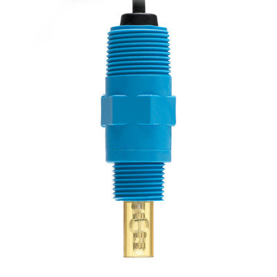Electrozi și sonde - Sondă de conductivitate cu 4 inele , max 6 BAR, cu senzor de platină, senzor de temperatură NTC și conector DIN, cablu de 5 m