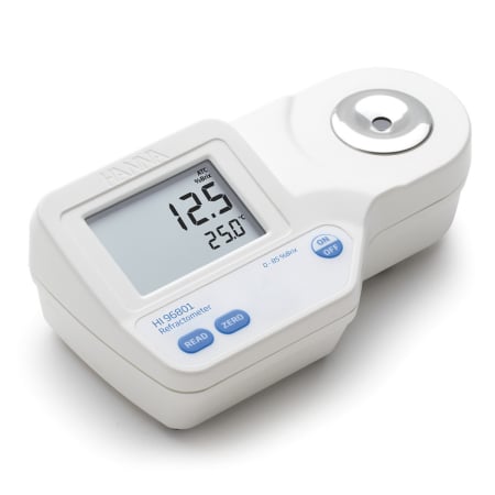 Industrii - Cel mai vandut! Refractometru pentru zahăr din alimente;Interval: 0 pana la 85% Brix