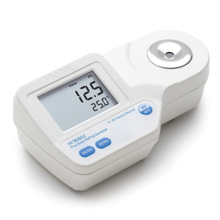 Digital Refractometers - Refractometru pentru zahăr din alimente (fructoza); conținut de zahăr Interval: 0 până la 85% (în greutate)