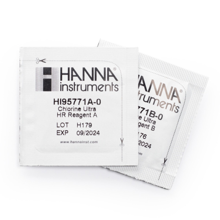 Reactivi seria HI833XX - Reactiv Clor Total, Domeniu Foarte Mare 0 la 500 mg/L, 300 de teste