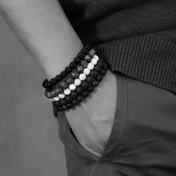 BLACK MAT. Bratara pietre semipretioase [2]