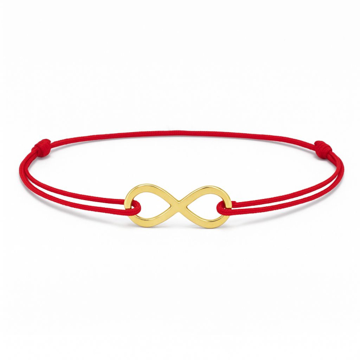 Brățară din argint 925 placată cu aur 24K – Simbol Infinit [1]