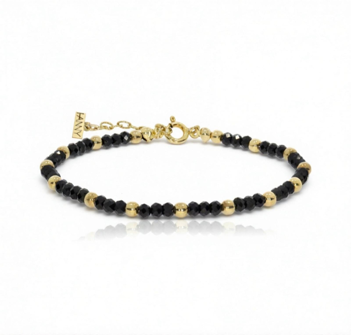 Bratara din spinel fatetat si argint placat cu aur 24k [1]