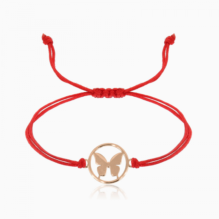 BUTTERFLY, bratara AUR 14k, snur si decupaj [5]