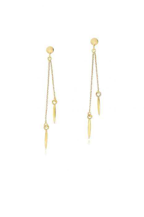 Cercei Golden Drop din Argint 925 Placat cu Aur 24K [1]