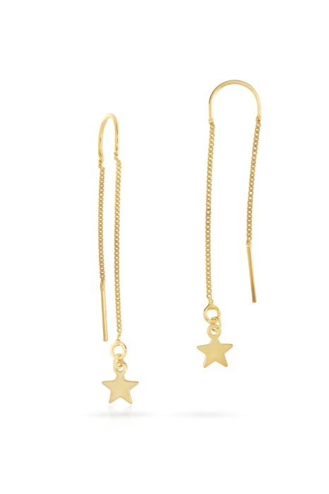 Cercei Golden Drop Star din Argint 925 [1]
