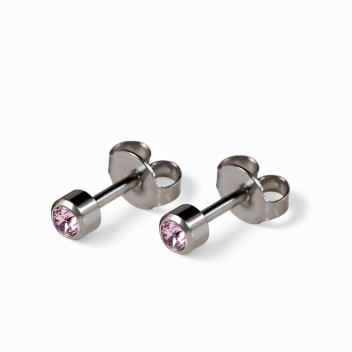 Cercei medicinali sterili ,piatra alexandrit , metal argintiu, IUNIE [1]