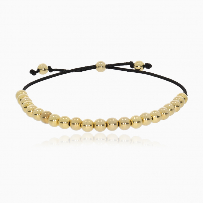 CHERYL, bratara cu sfere 4 mm, Argint 925 placat aur galben 24k [1]