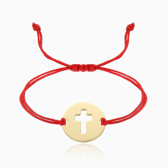 CROSS, bratara AUR  14k, snur si decupaj [4]