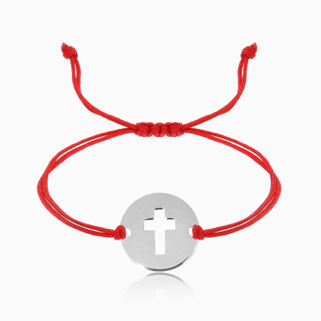 CRUCIS, bratara AUR 14k, snur si banut decupat [4]