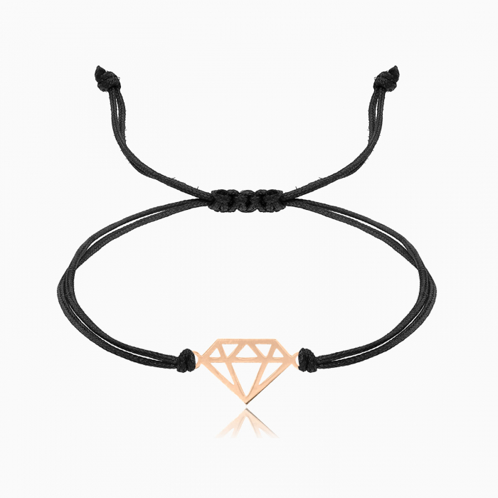 DIAMONAD,  bratara AUR  14k, snur si decupaj [6]
