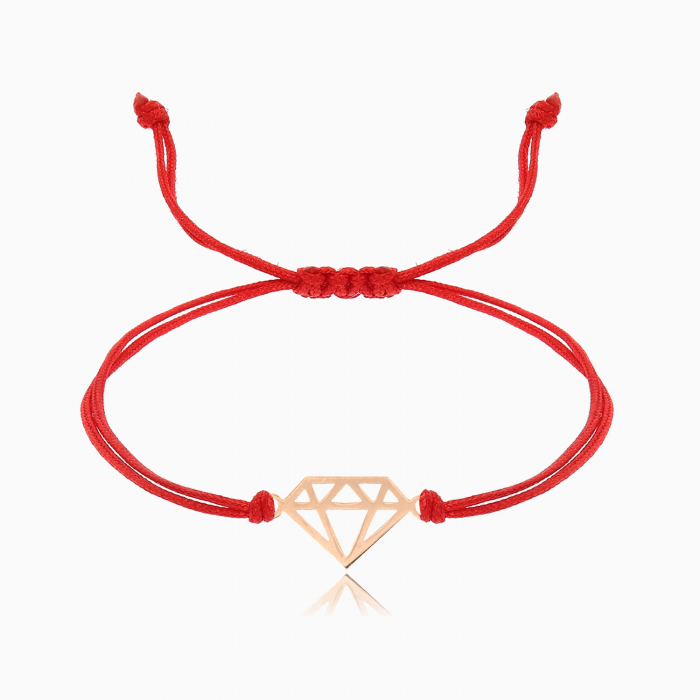 DIAMONAD,  bratara AUR  14k, snur si decupaj [1]