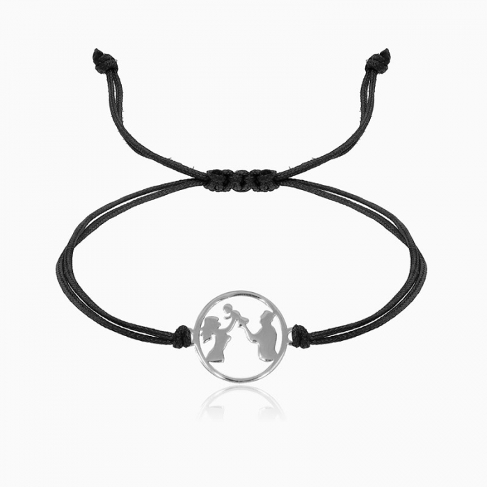 FAMILLY,  bratara AUR 14k, snur si decupaj [3]
