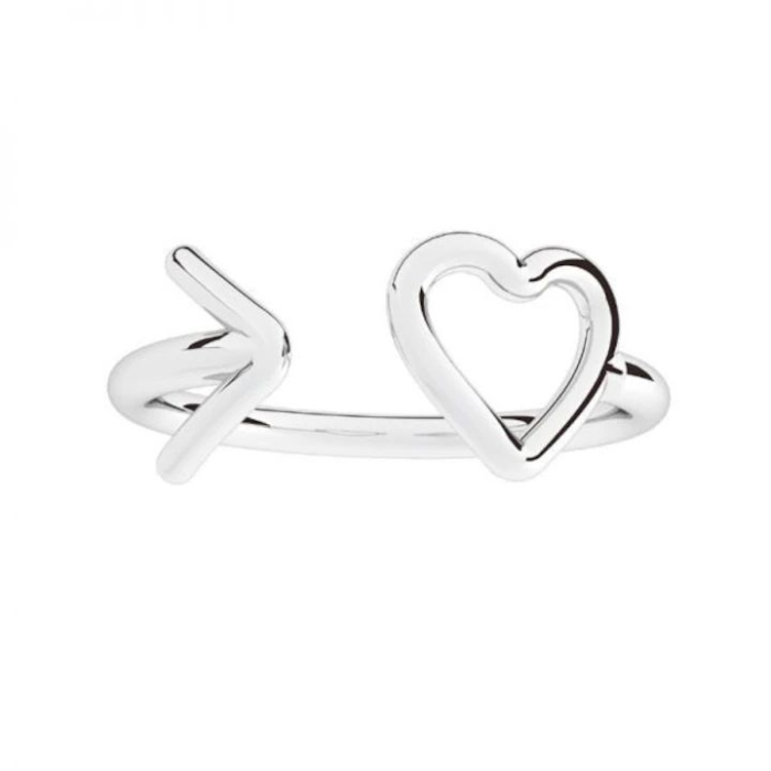 Inel Arrow Heart din Argint 925 pentru Falanga (Partea Superioara a Degetului) [1]