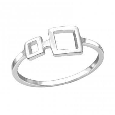 Inel Double Square din Argint 925 [1]