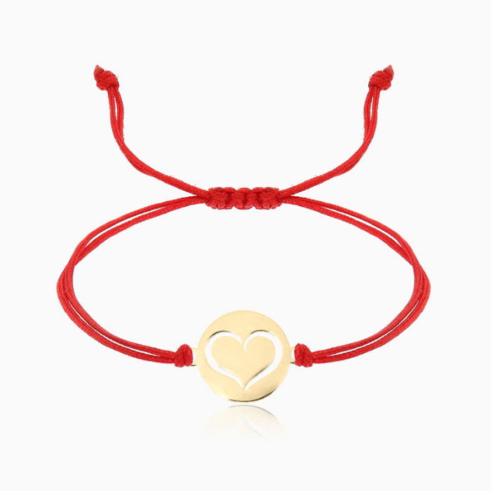 INSPIRIA, bratara AUR 14k, snur si banut decupat [6]