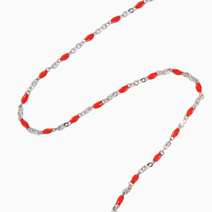 MORE RED, Lantisor Argint 925, pietre semipretioase [2]