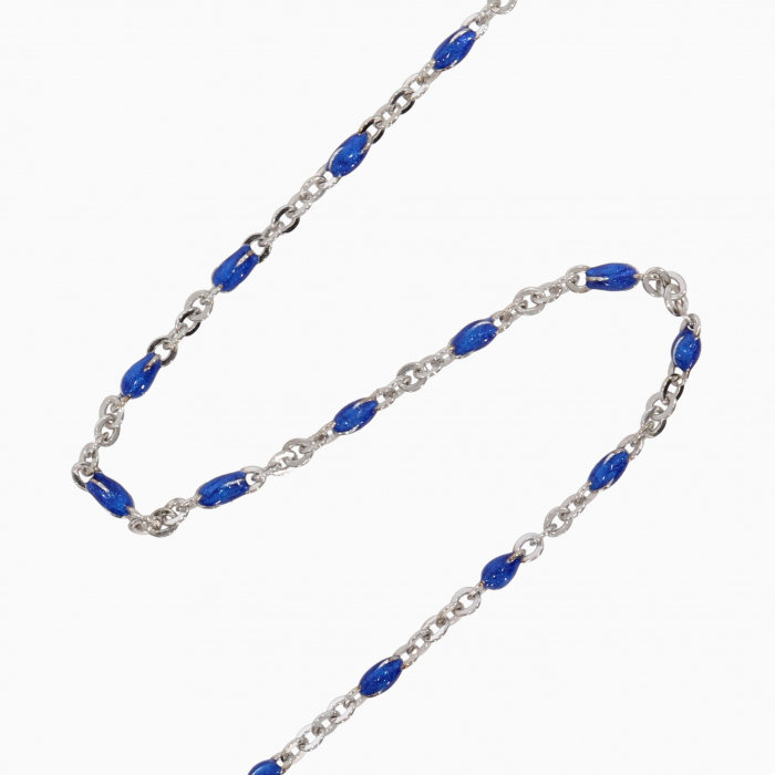 NAVY BLUE, Lantisor Argint 925, pietre semipretioase [2]