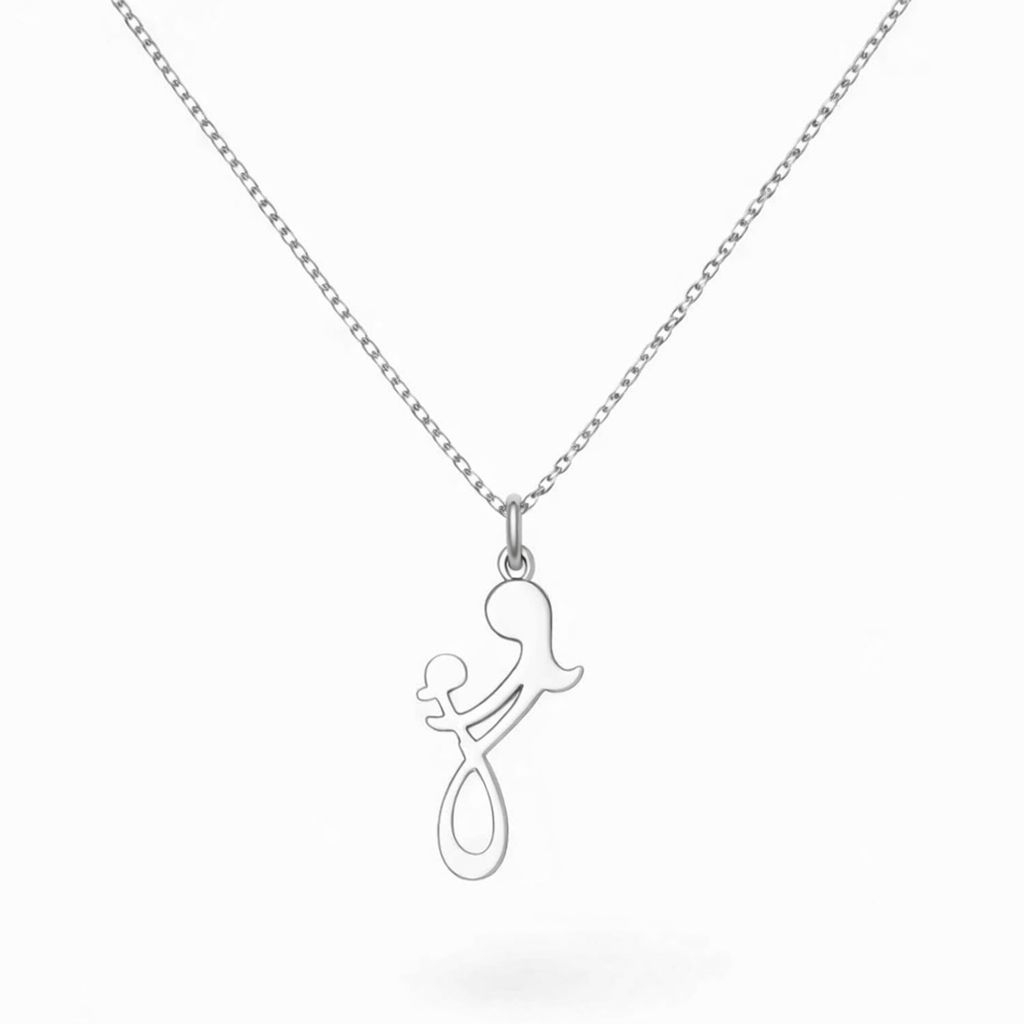 Lantisor Mama si Copil – simbolul infinit – Argint 925 placat cu aur 24 k [3]