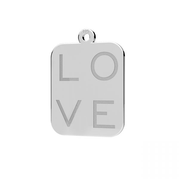 LOVE , Pandantiv dreptunghiular Argint 925 [1]