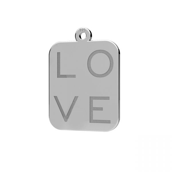 LOVE , Pandantiv dreptunghiular Argint 925 [1]