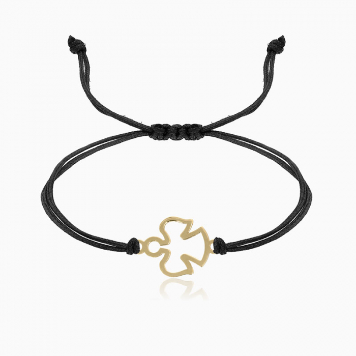 MELEK,  bratara AUR14k, snur decupaj [8]