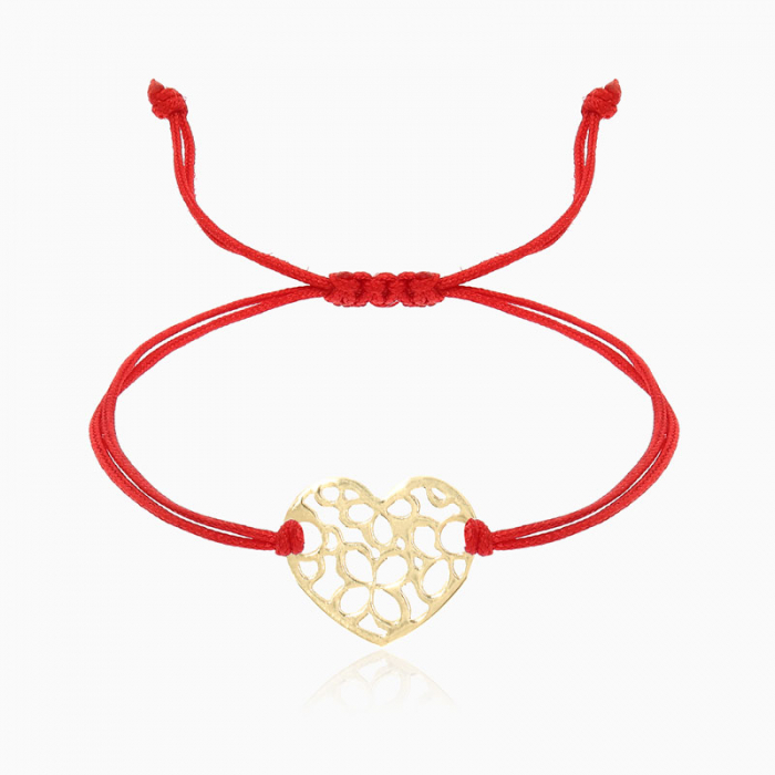 MORE, bratara AUR 14k, snur si decupaj [4]