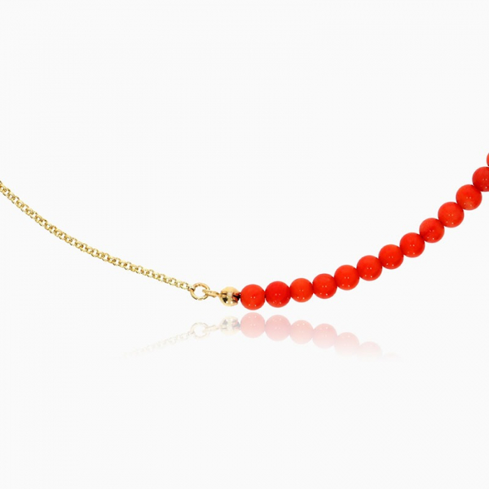 PASSION, Lantisor Argint coral portocaliu [2]