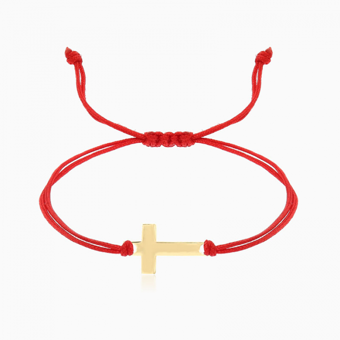 SANTU, bratara AUR 14k, snur si decupaj [4]