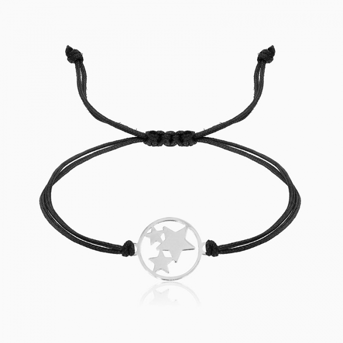 STARS,  bratara AUR 14k, snur si banut decupat [3]