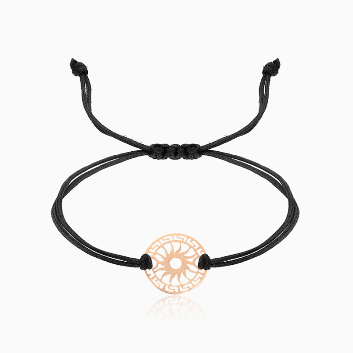 SUN, bratara AUR 14k, snur si banut decupat [7]