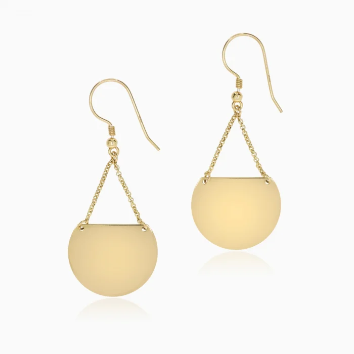 TIME,Cercei Argint 925 placat aur roz 24k [2]