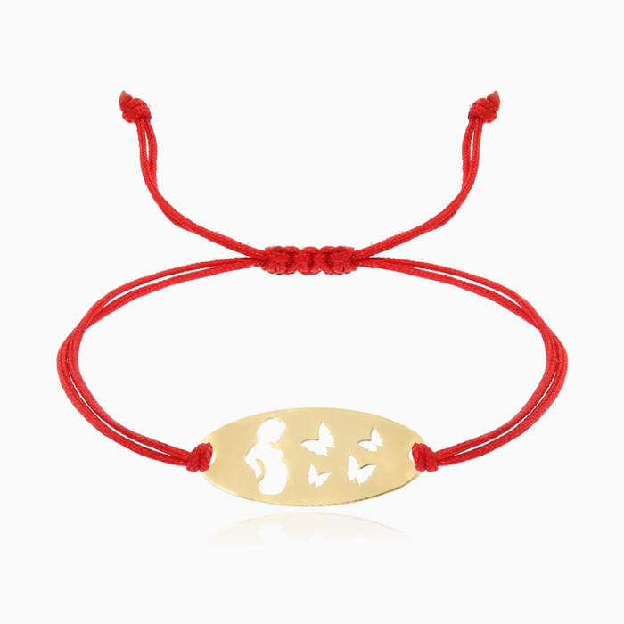 TREVO, bratara AUR 14k, snur si oval [3]