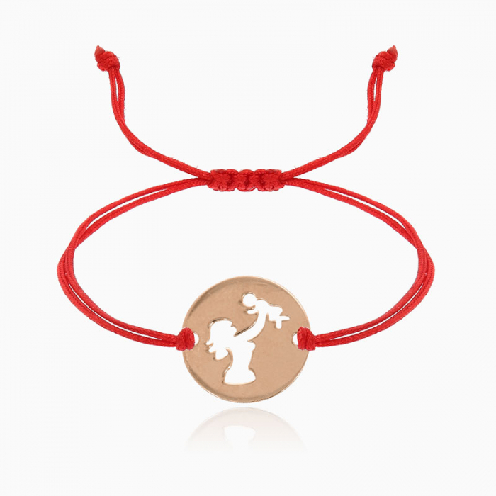 UNIQUE,  bratara AUR  14k, snur si decupaj [5]