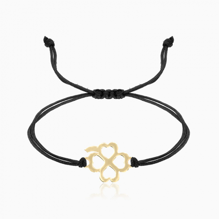 LUCK, bratara AUR  14k, snur si decupaj [3]