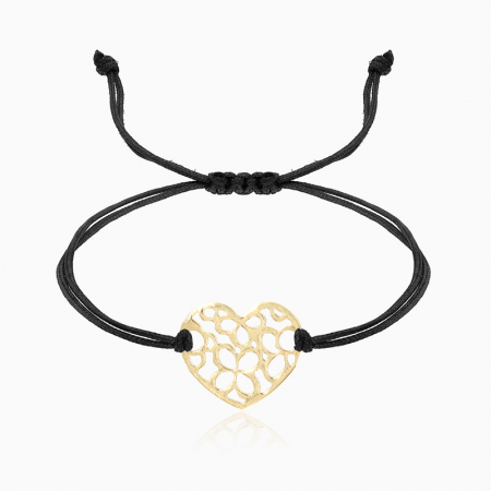 Bratari din AUR cu  Snur - MORE, bratara AUR 14k, snur si decupaj